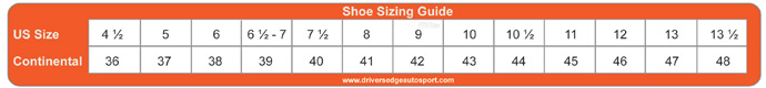 shoe sizing guide